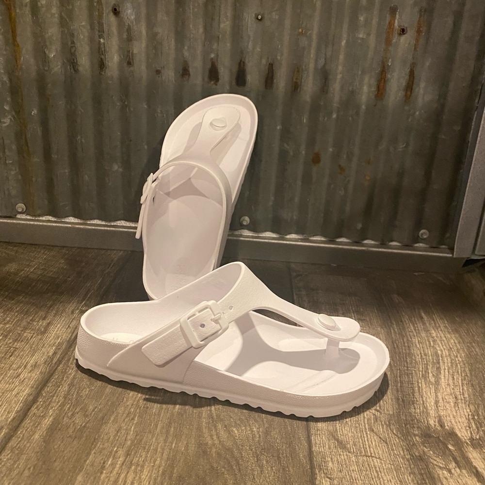 White jet ski sandal